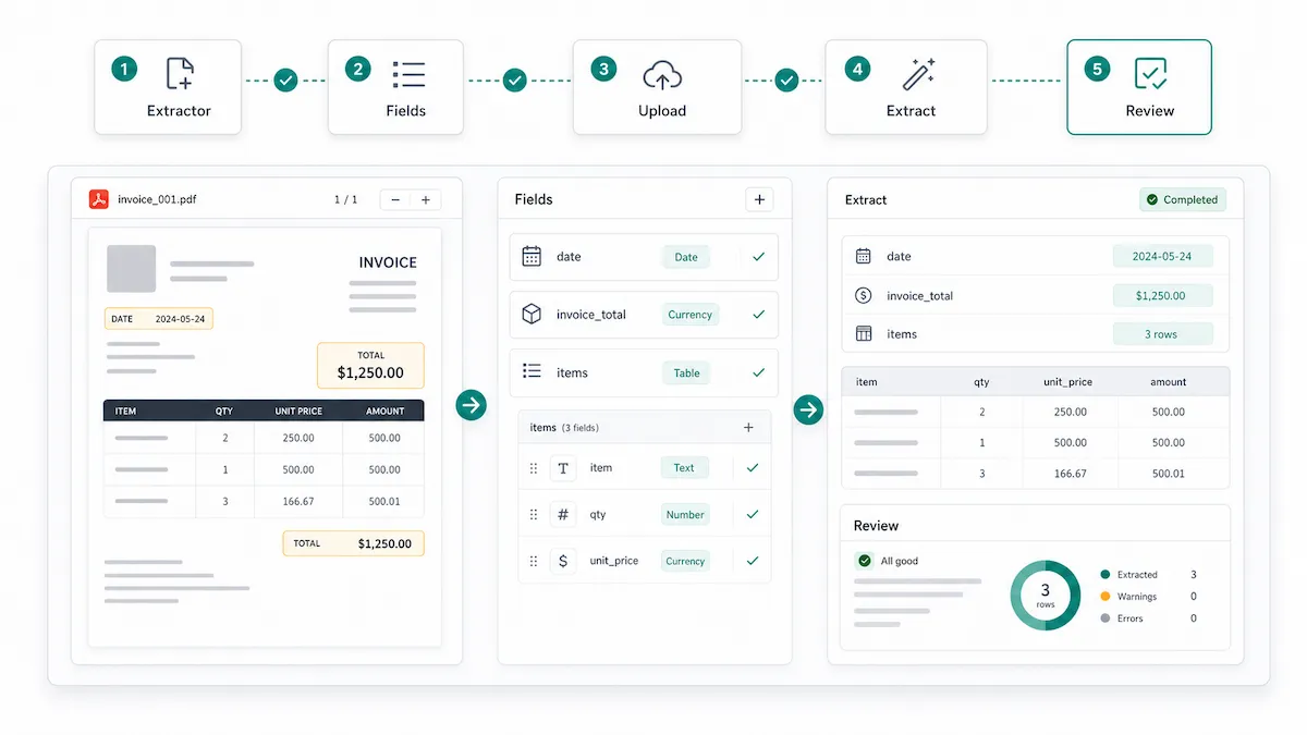 How Pixcribe helps with structured PDF extraction